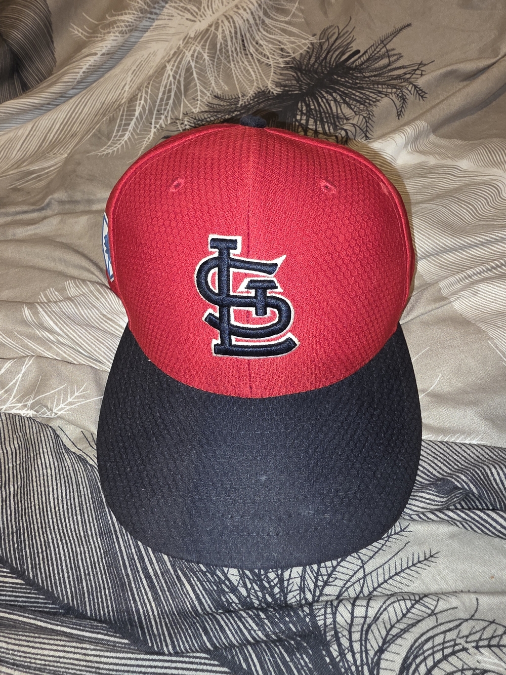 St. Louis Cardinals Red & Black MLB Fitted Cap